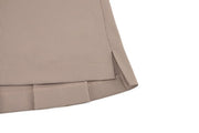 RIB BACK PLEATED SKIRT