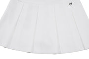 RIB BACK PLEATED SKIRT