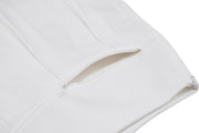 RIB BACK PLEATED SKIRT