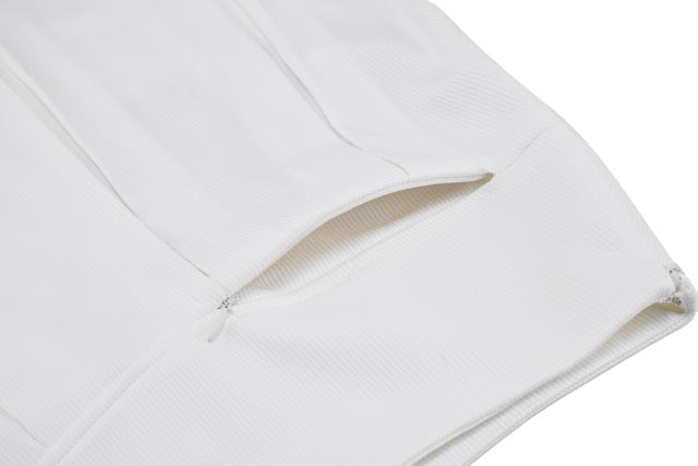 RIB BACK PLEATED SKIRT