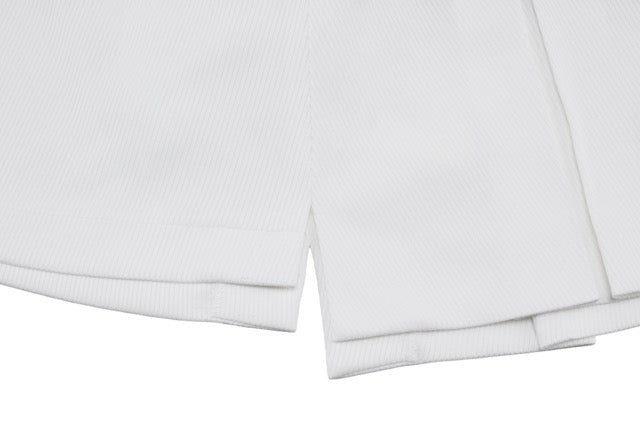 RIB BACK PLEATED SKIRT
