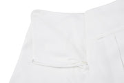 RIB BACK PLEATED SKIRT
