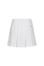 RIB BACK PLEATED SKIRT