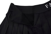HIGH-WAISTED JERSEY PLEATED SKIRT