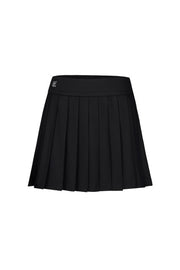 HIGH-WAISTED JERSEY PLEATED SKIRT