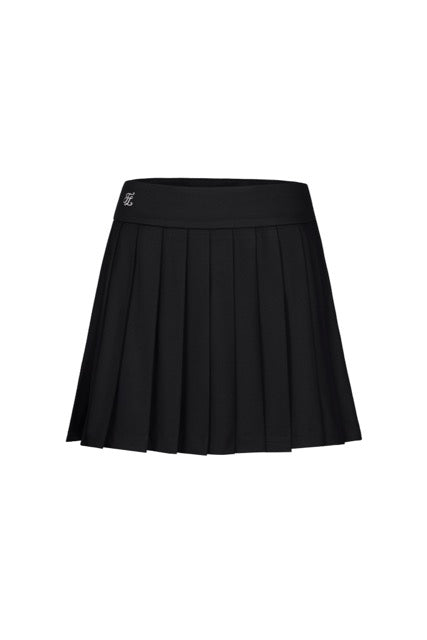 HIGH-WAISTED JERSEY PLEATED SKIRT