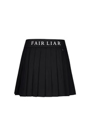 HIGH-WAISTED JERSEY PLEATED SKIRT