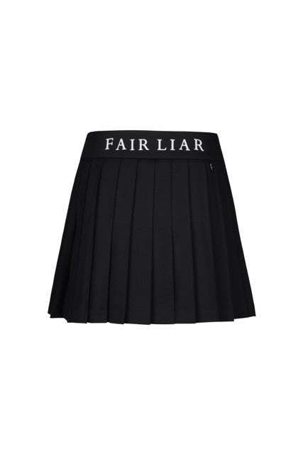 HIGH-WAISTED JERSEY PLEATED SKIRT