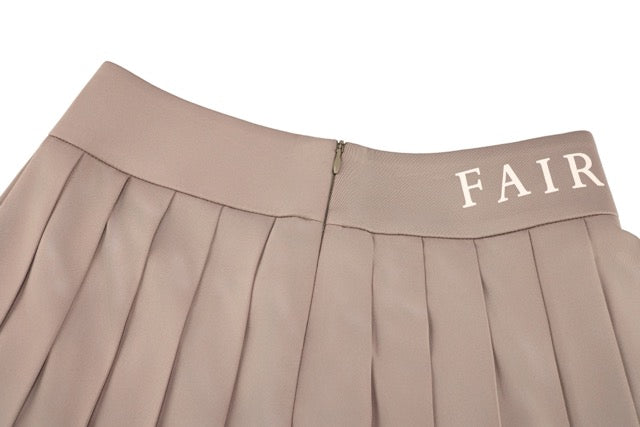 HIGH-WAISTED JERSEY PLEATED SKIRT