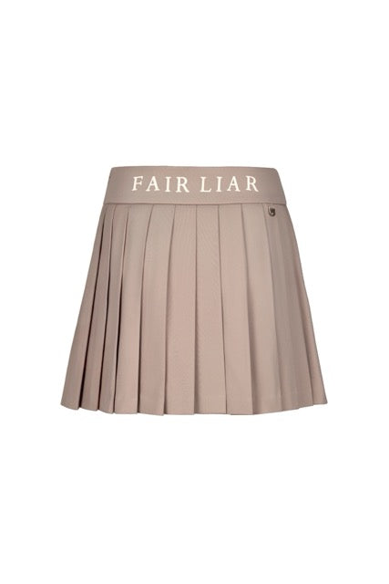 HIGH-WAISTED JERSEY PLEATED SKIRT