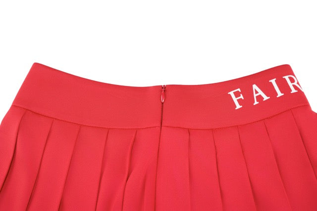 HIGH-WAISTED JERSEY PLEATED SKIRT