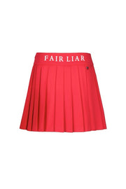 HIGH-WAISTED JERSEY PLEATED SKIRT