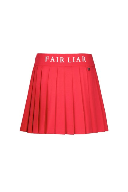 HIGH-WAISTED JERSEY PLEATED SKIRT