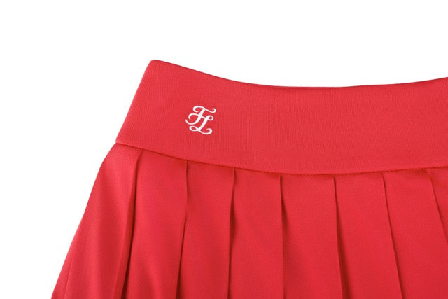 HIGH-WAISTED JERSEY PLEATED SKIRT