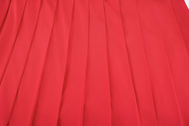 HIGH-WAISTED JERSEY PLEATED SKIRT