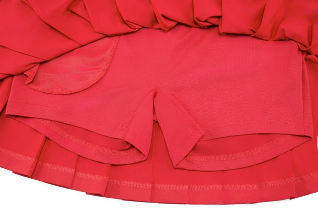 HIGH-WAISTED JERSEY PLEATED SKIRT