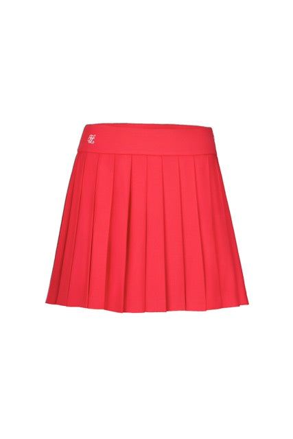 HIGH-WAISTED JERSEY PLEATED SKIRT