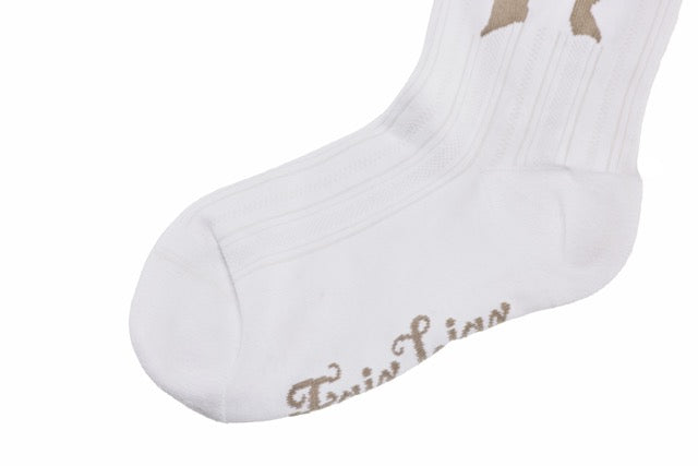 RIBBON JACQUARD SUMMER ANKLE SOCKS