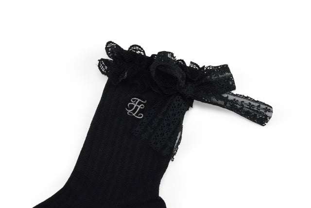 LACE RIBBON SUMMER ANKLE SOCKS