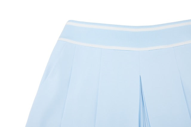 BANDED PLEATS SKORT