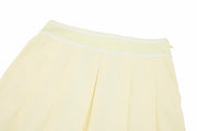 BANDED PLEATS SKORT