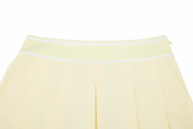BANDED PLEATS SKORT
