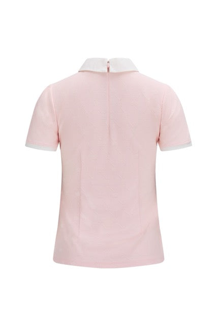 PETIT COLLAR LOGO JACQUARD T-SHIRT
