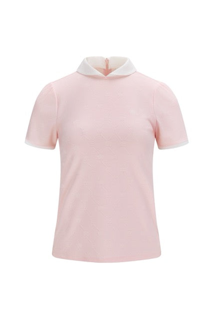 PETIT COLLAR LOGO JACQUARD T-SHIRT