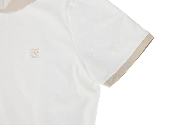 PETIT COLLAR LOGO JACQUARD T-SHIRT
