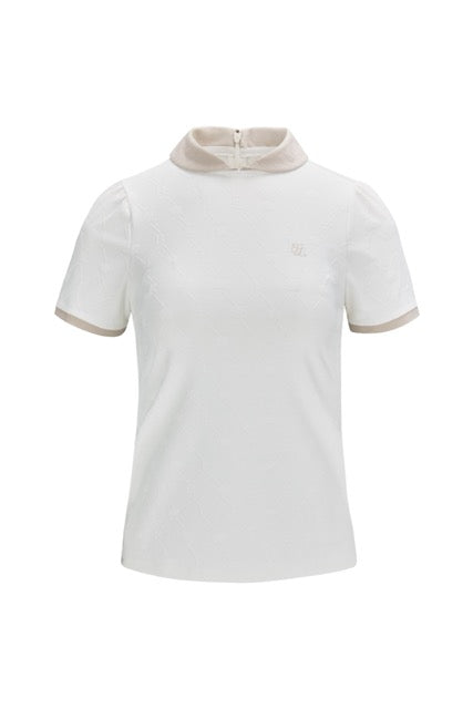 PETIT COLLAR LOGO JACQUARD T-SHIRT