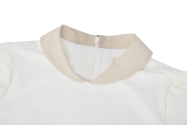 PETIT COLLAR LOGO JACQUARD T-SHIRT