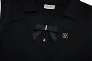 PEARL RIBBON SLEEVELESS T-SHIRT
