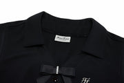 PEARL RIBBON SLEEVELESS T-SHIRT