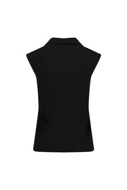 PEARL RIBBON SLEEVELESS T-SHIRT