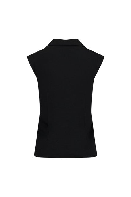 PEARL RIBBON SLEEVELESS T-SHIRT