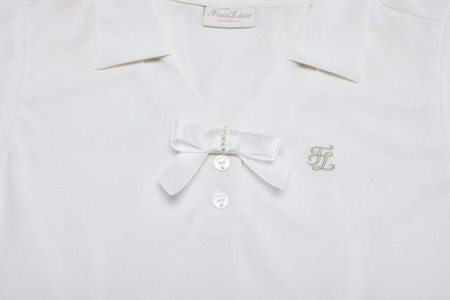 PEARL RIBBON SLEEVELESS T-SHIRT
