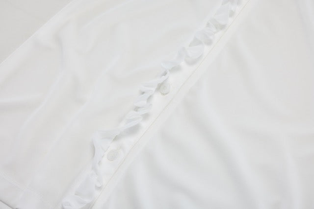 FRILL V-NECK SLEEVELESS T-SHIRT