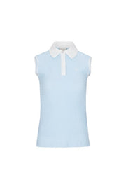 POM-POM SEERSUCKER SLEEVELESS T-SHIRT
