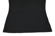 T-SHIRT CONTRAST OPEN-NECK SLEEVELESS T-SHIRT