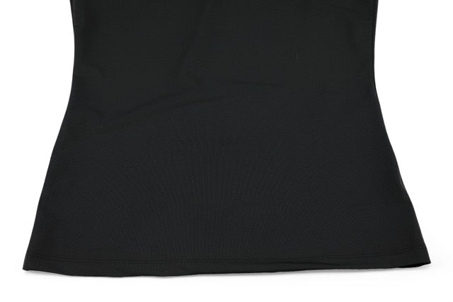 T-SHIRT CONTRAST OPEN-NECK SLEEVELESS T-SHIRT