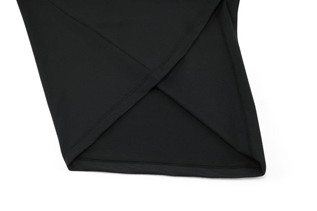 T-SHIRT CONTRAST OPEN-NECK SLEEVELESS T-SHIRT