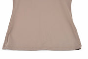 T-SHIRT CONTRAST OPEN-NECK SLEEVELESS T-SHIRT