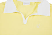 T-SHIRT CONTRAST OPEN-NECK SLEEVELESS T-SHIRT