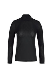 LOGO JACQUARD SEE-THROUGH T-SHIRT