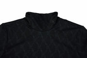 LOGO JACQUARD SEE-THROUGH T-SHIRT