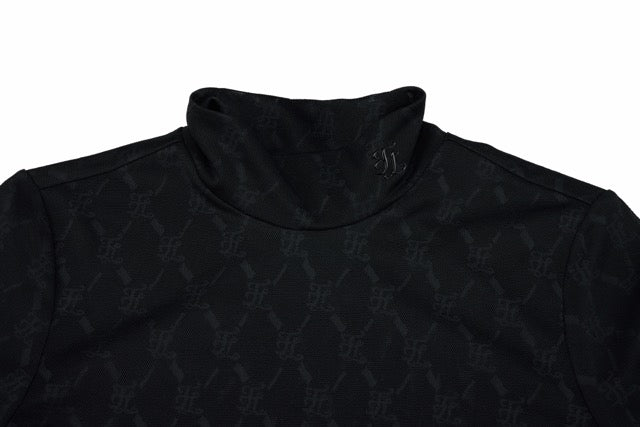 LOGO JACQUARD SEE-THROUGH T-SHIRT