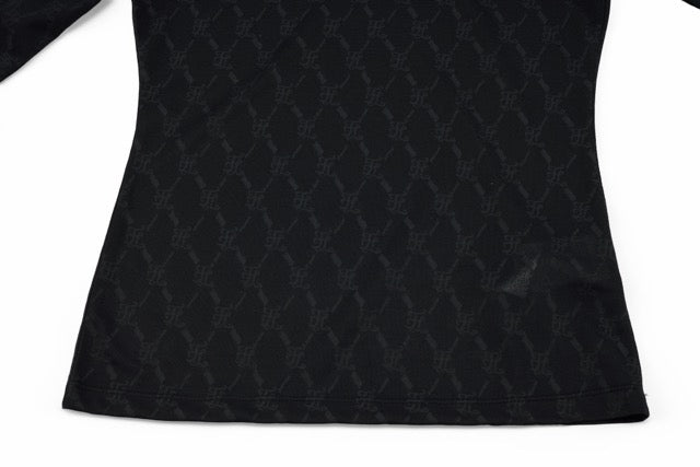 LOGO JACQUARD SEE-THROUGH T-SHIRT