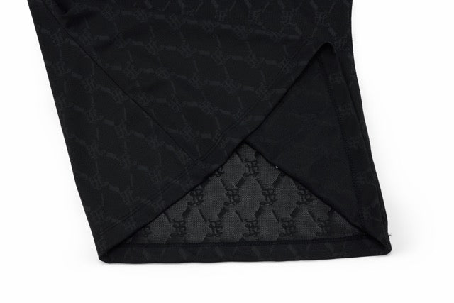LOGO JACQUARD SEE-THROUGH T-SHIRT