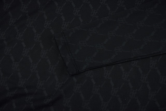 LOGO JACQUARD SEE-THROUGH T-SHIRT