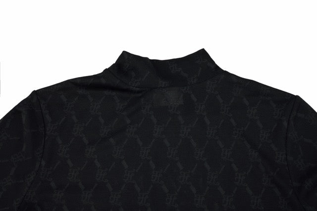 LOGO JACQUARD SEE-THROUGH T-SHIRT